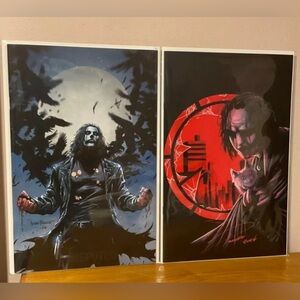 The Crow 1 the Disputed by Tyler Kirkham & Art of Poncho Sampler signed w/COA,